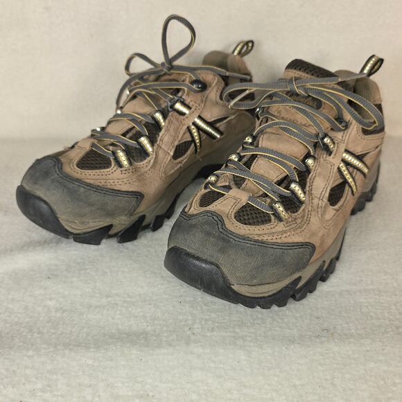 Cabelas Mens Size 8M Mid Hiking Shoes Tan/Brown  Dry-Plus Lace Up 84-1187 - Picture 2 of 11